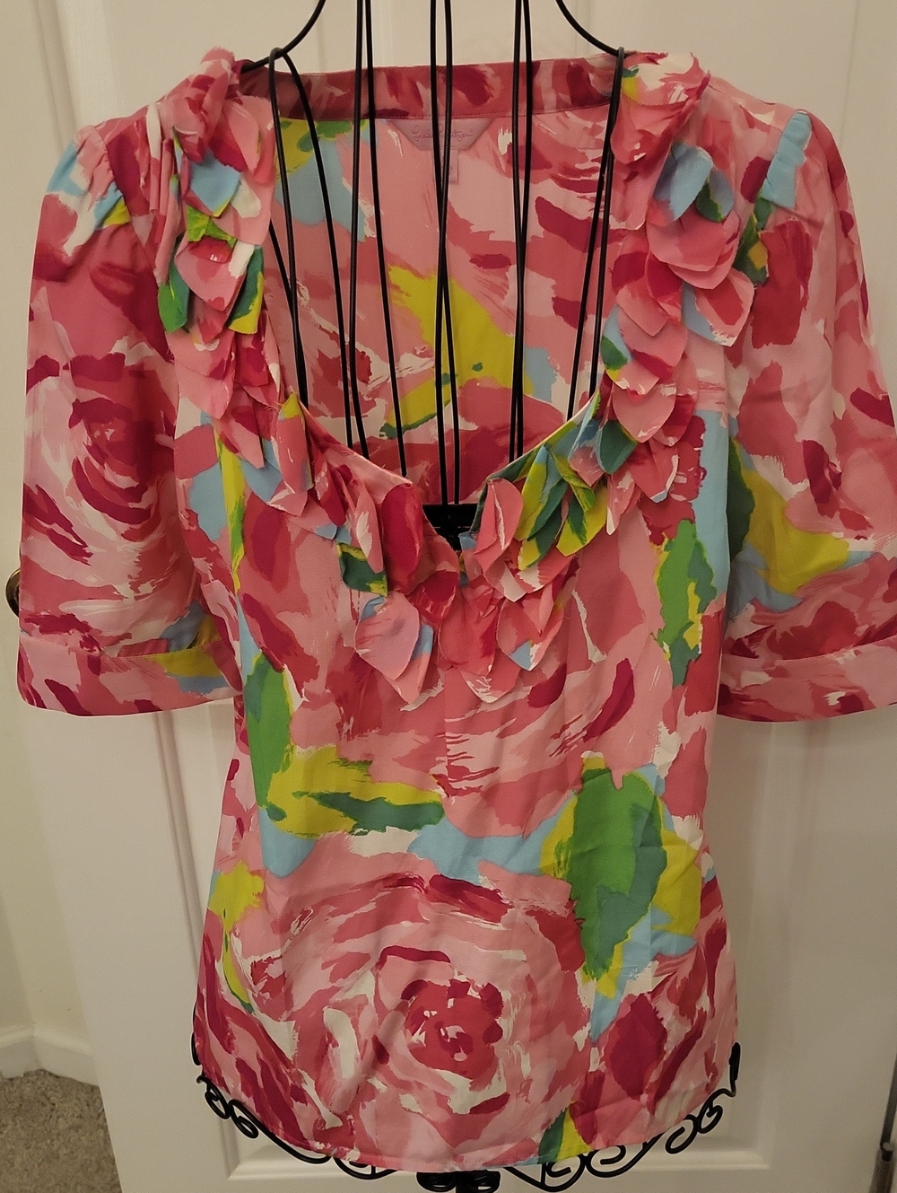 Lilly Cerelia Top Hot Hot Pink First Impression